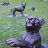 The sculpture was one of 25 installed on the Downs by Born Free. 