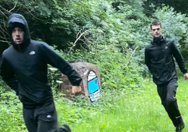 Police have released this image of two men they’d like to speak to in connection with the incident.