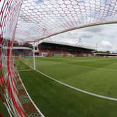 Crawley Town are hoping to cause an upset against Bristol Rovers on Tuesday evening. (Photo by Pete Norton/Getty Images)
