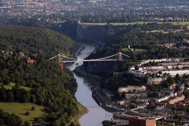 Clifton Observatory sits to the right of famous suspension bridge 