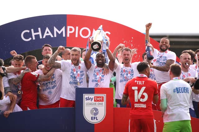 Wigan Athletic won the League One title last year. (Photo by Charlotte Tattersall/Getty Images)