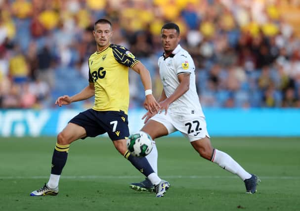 Neither Billy Bodin nor Matty Taylor scored on their Mem return.  (Photo by Catherine Ivill/Getty Images)