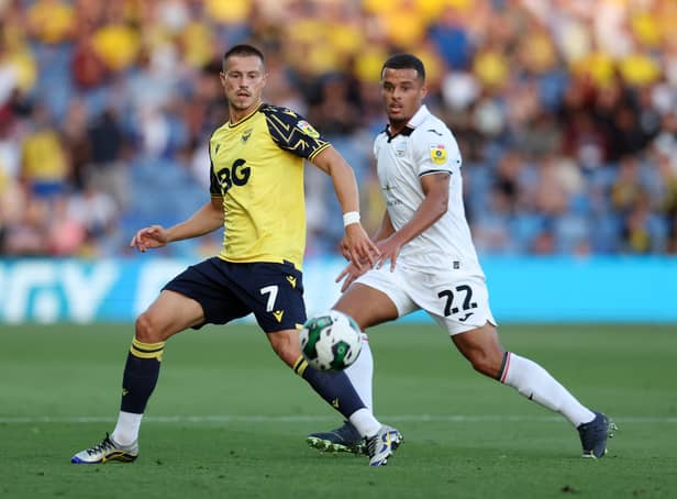 <p>Neither Billy Bodin nor Matty Taylor scored on their Mem return.  (Photo by Catherine Ivill/Getty Images)</p>