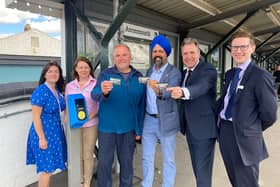 Metro Mayor Dan Norris with Great Western Railway representatives and the new smartcard.