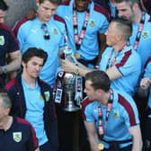 Joey Barton won the Championship title with Michael Duff at Burnley. (Photo by Jan Kruger/Getty Images)