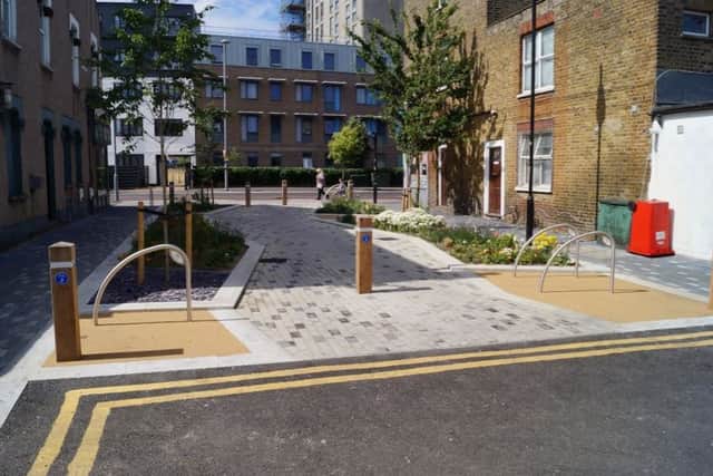 A pocket park within a road block has also been proposed