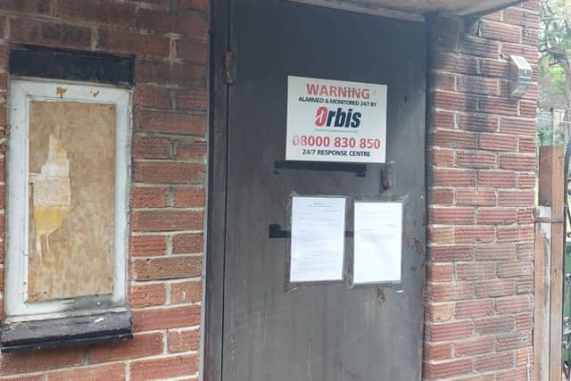 The property in Bishopsworth has been boarded up with tenants told to leave.