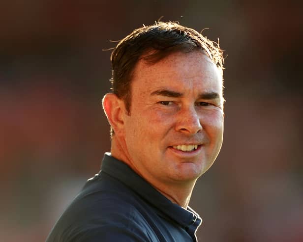 Derek Adams thinks Bristol Rovers have a ‘fantastic’ fan base. (Photo by Lewis Storey/Getty Images)