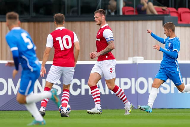  Adam Low has stood out for the U21s side of late. Here he is against Birmingham City U21 on August 30. (Credit: Rogan/Fever Pitch)