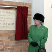 The Queen opening the new £18.5 million research facility, BLADE (Bristol Laboratory for Advanced Dynamics Engineering), on Friday 25 February 2005.