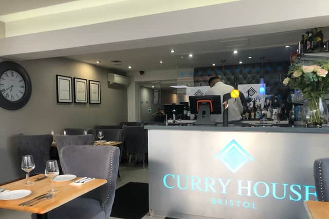 The stylish new interior of The Curry House on Bath Road