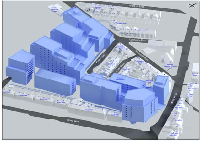 The plans for the redevelopment of the Broadwalk shopping centre