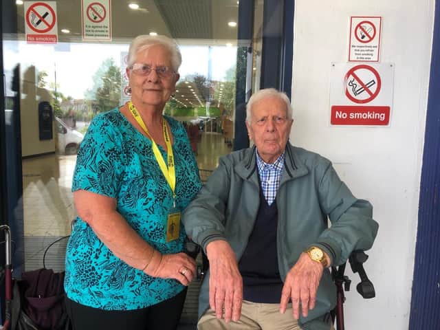Broadwalk shoppers Maureen Davis and Raymond Jones