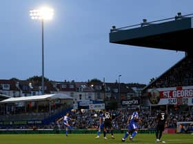 Bristol Rovers have yet to play a game under the floodlights at the Memorial Stadium. (Photo by Alex Davidson/Getty Images)