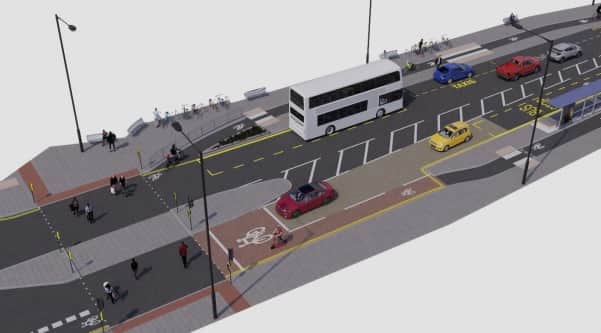 How outside the Bristol Royal Infirmary could look like under the plans which are being progressed