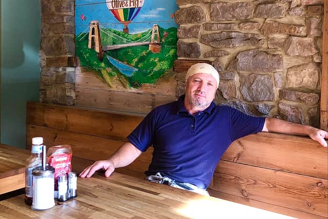 Erdal Ozcelik, owner of Olive & Fig cafe, which was broken into this week