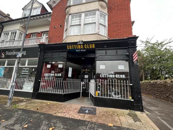 The shop unit occupied by Cutting Club has been put up for sale (Credit: Maggs and Allen)