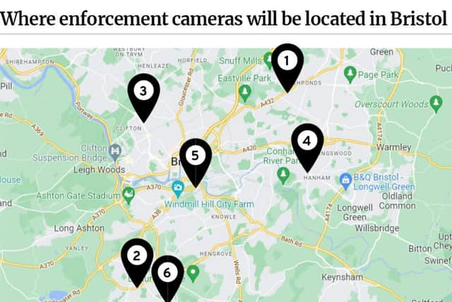 Sites earmarked for enforcement cameras in Bristol