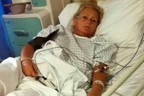 Amanda Gommo spent three days in hospital after her daughter’s dog pooed in her mouth.