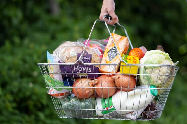 Avoiding a basket where possible can be a simple, yet effective, way to stick to your grocery list.