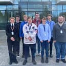 Traineeship participants pictured with Chief Constable Sarah Crew, Youth Project Coordiantor Amanda Johnson and Talent Attraction Specialist Katie Weetch.