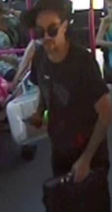 Police are trying to trace this bus passenger who may have information about the incident
