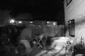 The man was pictured on CCTV in the back garden of Katy’s home in Gilda Square West in Hengrove in Bristol at 10.20pm, on September 20.