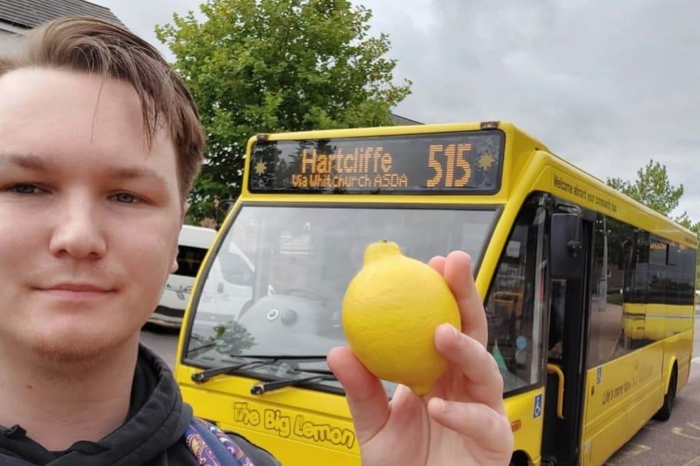 Lemon Fresh Bus I boarded a rescued bus service - and paid for my fare using a lemon!