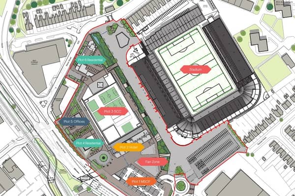 Plans have been approved to build a new basketball arena near Ashton Gate stadium. Credit: KKA Architects 