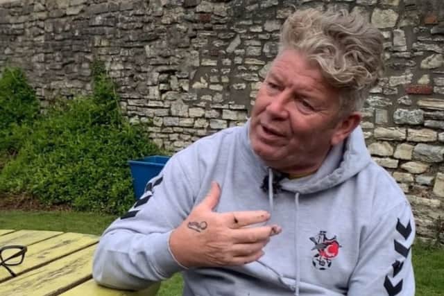 Sean Donnelly speaking to Bristol World earlier this year as part of a Legends of Bristol series