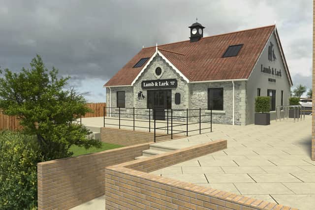 A CGI of the pub at the Lyde Green development (Image: Lyde Green Retail/R&J Consultants)