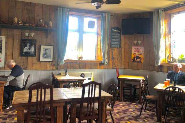 The traditional interior of The Elm Tree in Hanham
