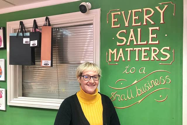 Nicola Bartlett, owner of the Eclectic gift shop in Hanham