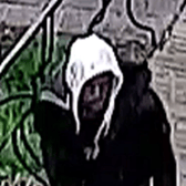 A CCTV image of a man police want to identify in relation to the investigation of a rape in Castle Park
