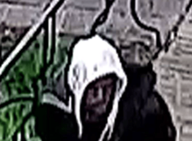 <p>A CCTV image of a man police want to identify in relation to the investigation of a rape in Castle Park</p>