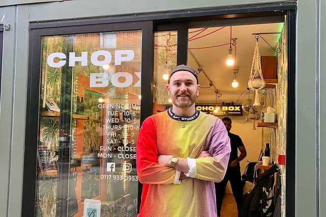 Ben Rodgers, manager of Chopbox barbers at Cargo