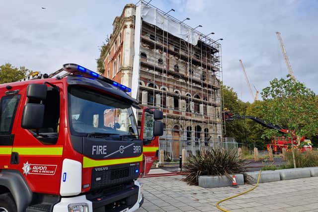 An investigation is taking place to determine the cause of the fire at the Grosvenor Hotel
