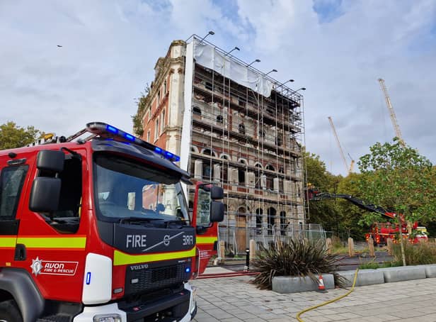 <p>An investigation is taking place to determine the cause of the fire at the Grosvenor Hotel</p>