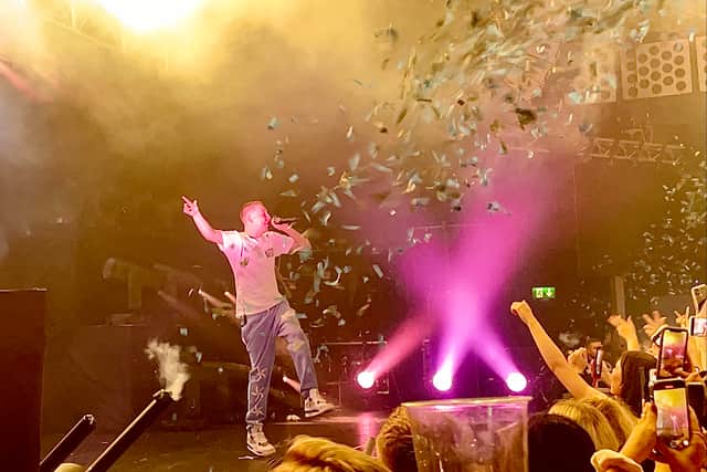 Rapper Aitch performs to a sell-out crowd at Bristol 02 Academy (photo: Bella Taylor)