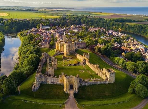 <p>A view over Warkworth Castle and the surrounding village which has topped the list of British villages which have risen in value for 20 years straight.</p>