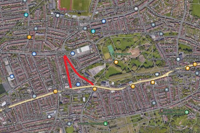Chalks Road and Roseberry park will be closed for the work