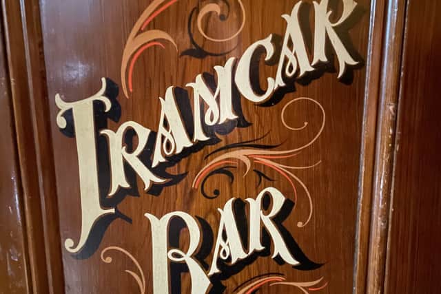 The ‘Tramcar Bar’ at the Kings Head is one of the unique features at the 17th Century pub