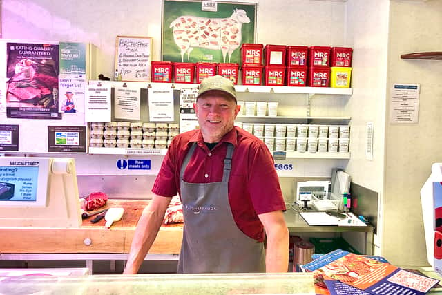 Phil Curtis, manager of butchers shop The Butchers Hook in Staple Hill