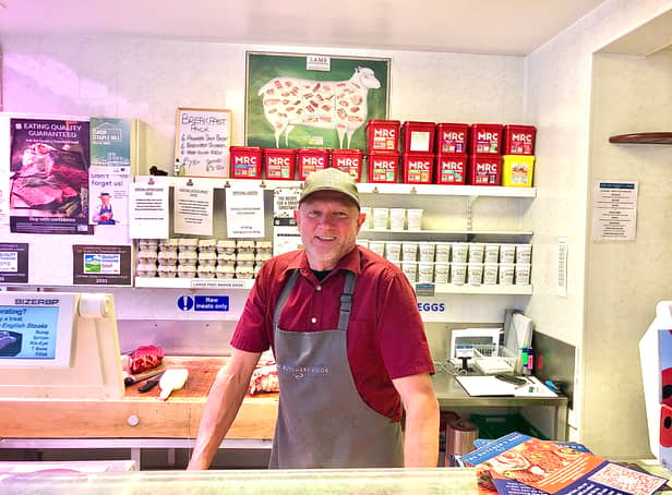 <p>Phil Curtis, manager of butchers shop The Butchers Hook in Staple Hill</p>
