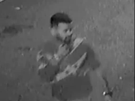 Police have released a CCTV image of a man they want to speak to in connection with a rape in Denmark Street.