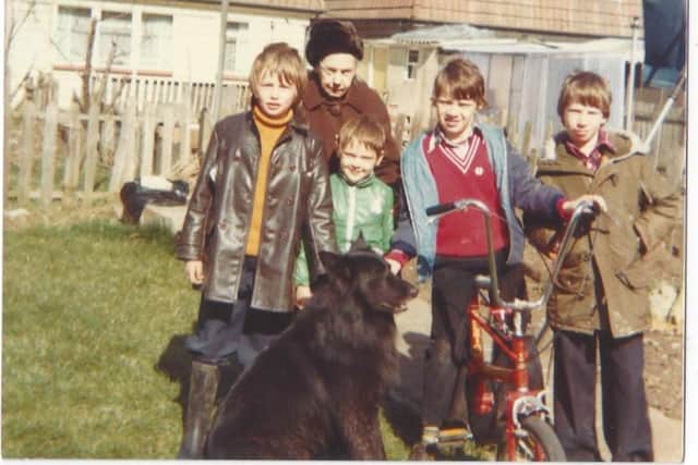 William Stone’s father, Paul (far right of picture) with friends and family in Hartcliffe in the 1970s