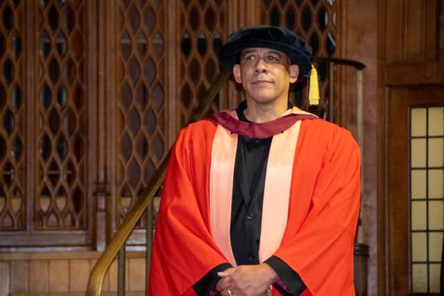 Lawrence Hoo during his University of Bristol honorary degree ceremony 