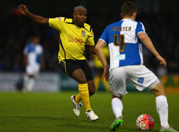 <p>Barry Hayles played for and against Bristol Rovers over the years. (Photo by Michael Steele/Getty Images)</p>
