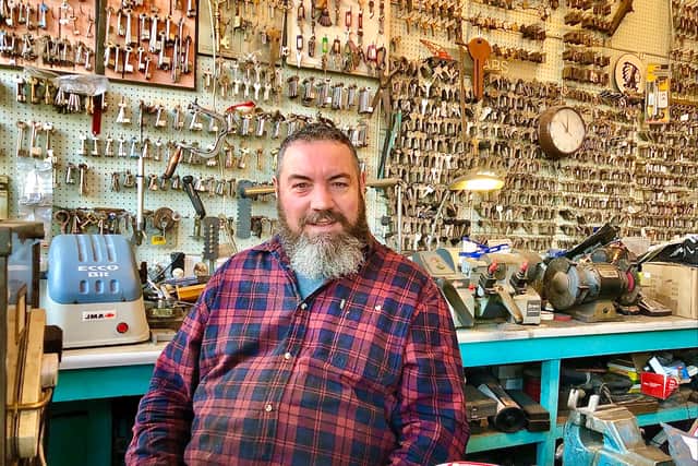 Kevin Jackson runs Key Man, a key-cutting and locksmith shop in Redfield