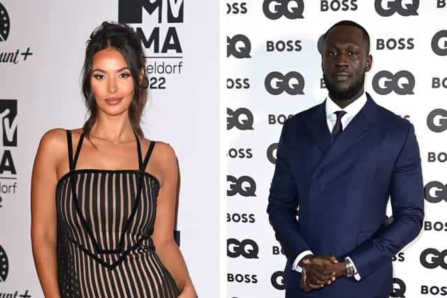 TV presenter Maya Jama and Rapper Stormzy reportedly rekindled their romance after being spotted together at the MTV EMAs and GQ Men of the Year Awards. (Photo Credit: Getty Images)